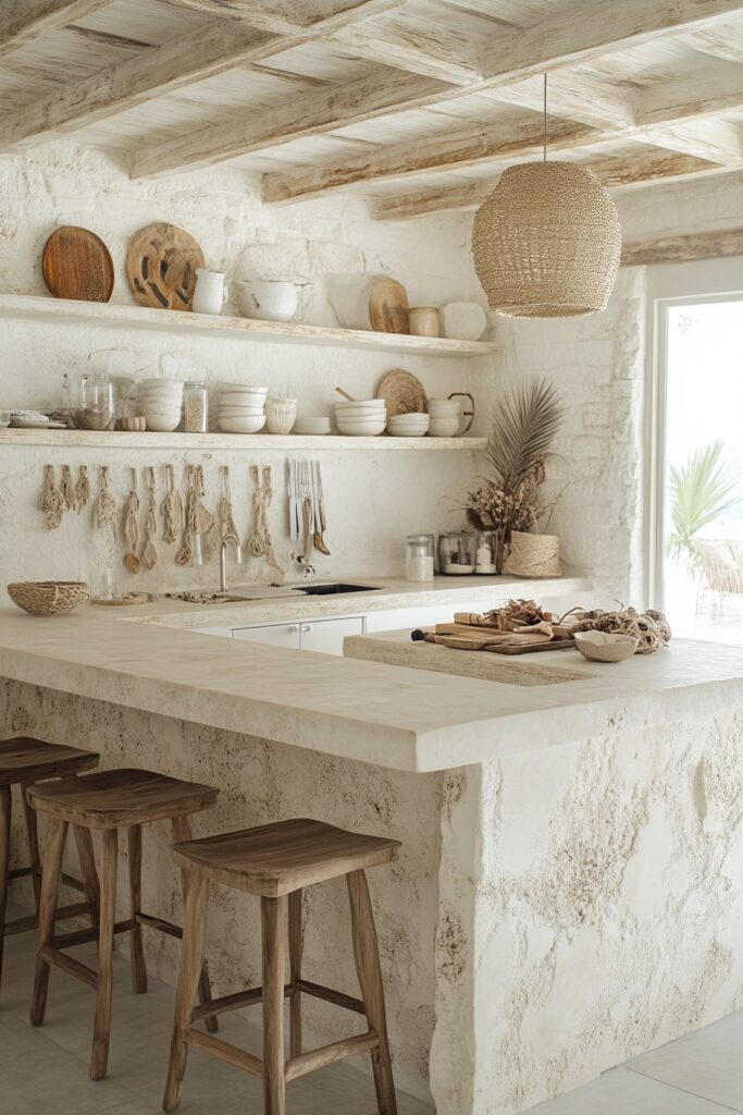 Beachfront Escape Coastal Boho Kitchen