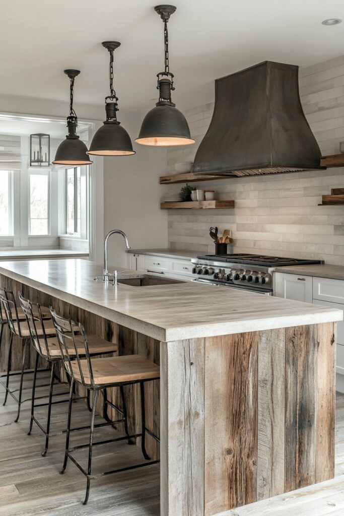 Bold Rustic Modern Kitchen