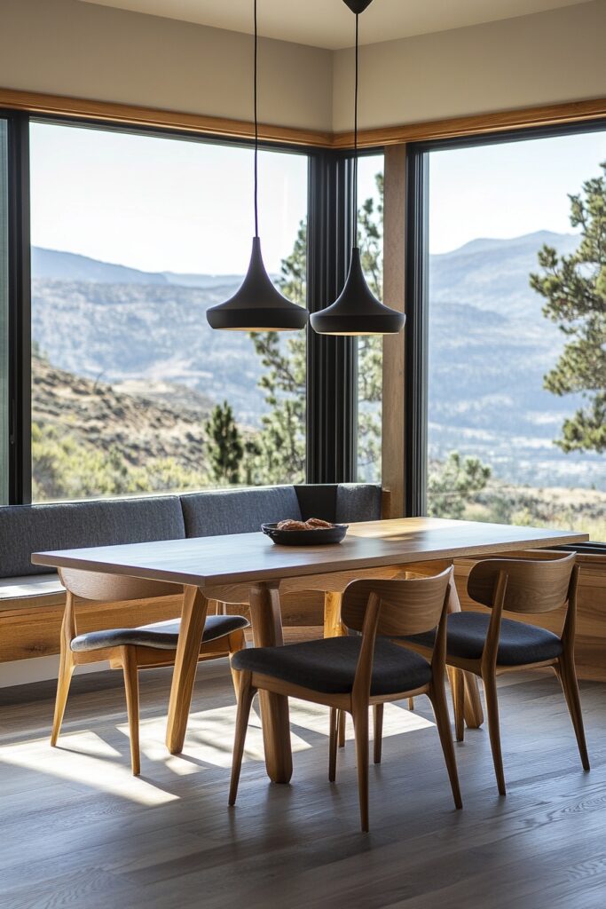 Breathtaking Panoramic Breakfast Nook