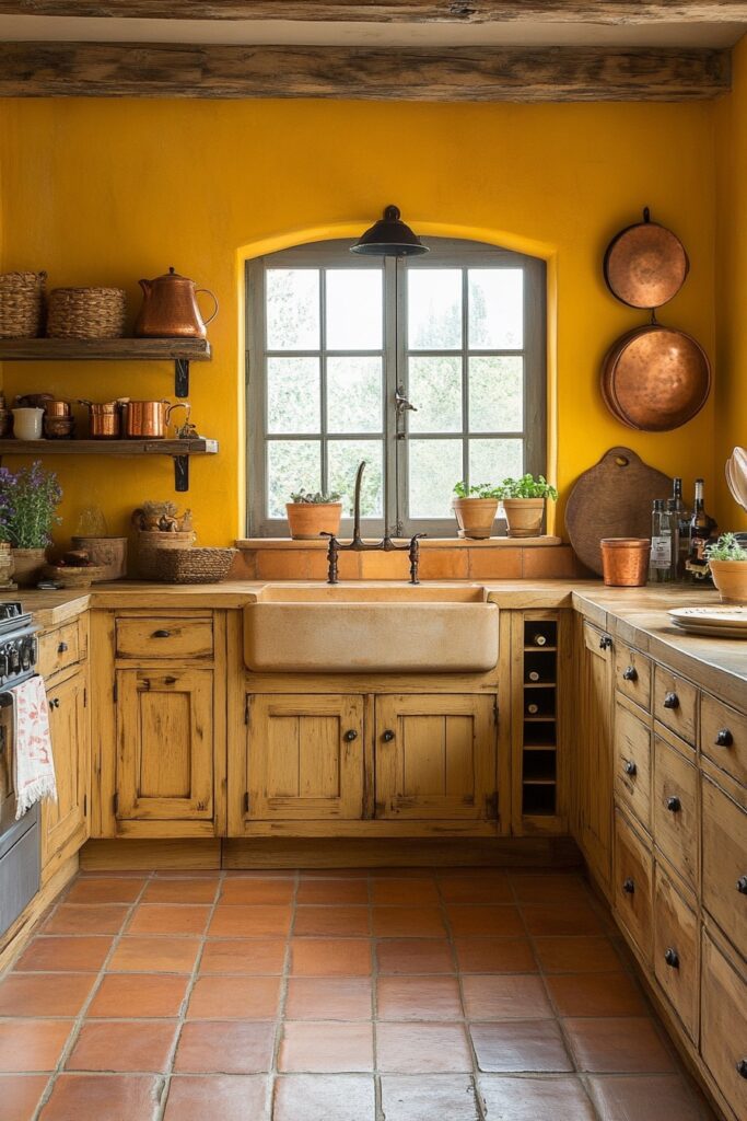 Bright Coastal Sunlit Kitchen