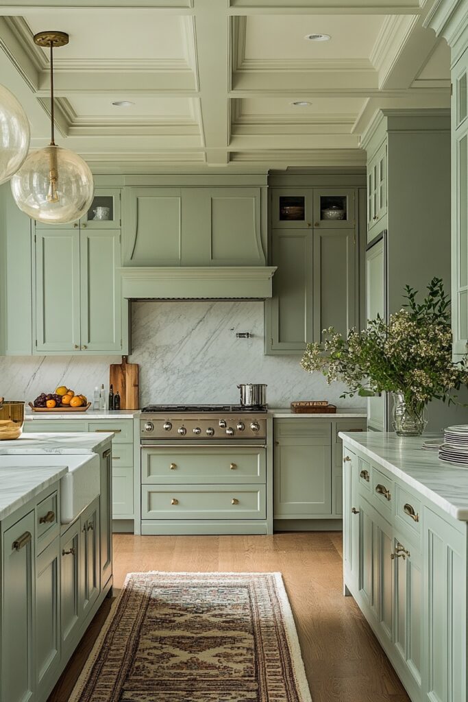 Celadon Elegance Kitchen