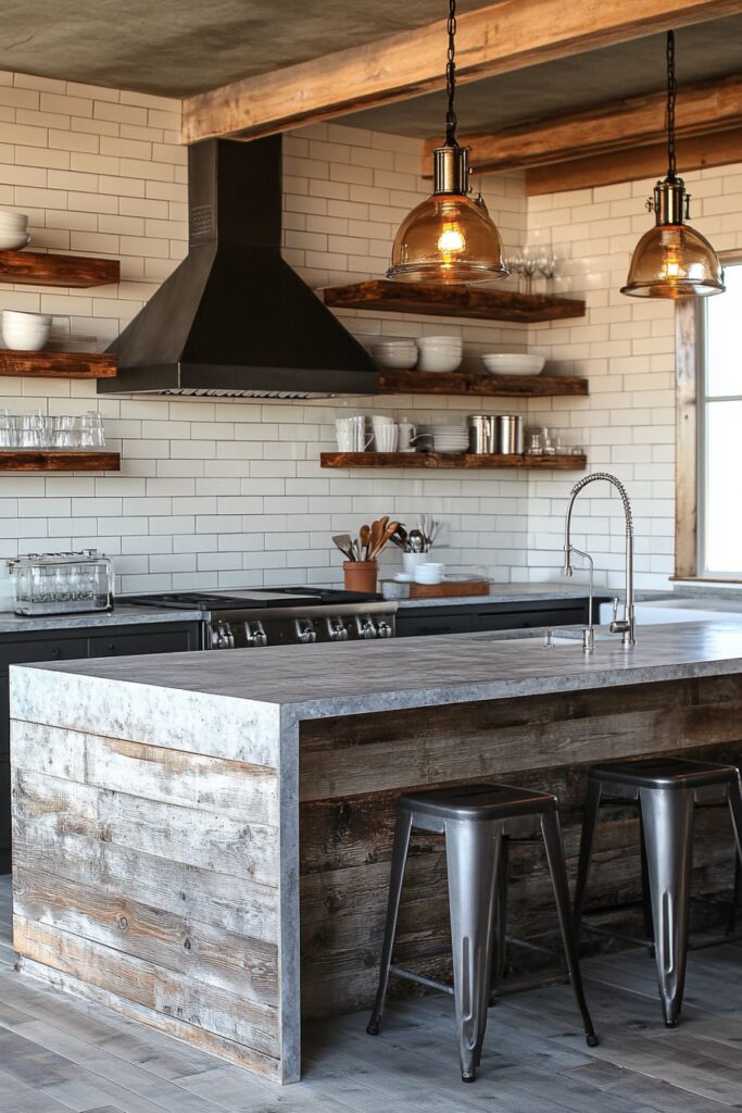 Chic Industrial Kitchen