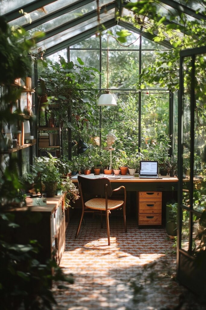 Conservatory Office with a View