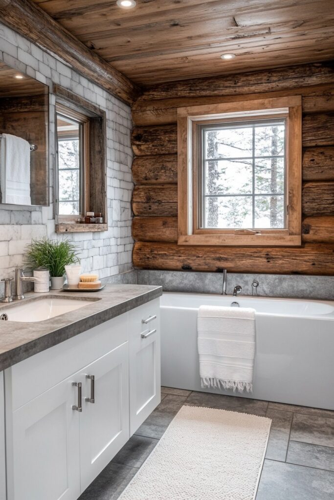 Contemporary Rustic Bathroom