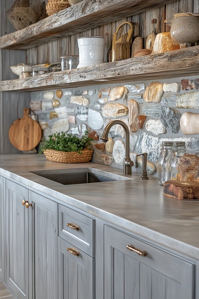 Driftwood Rustic Boho Kitchen