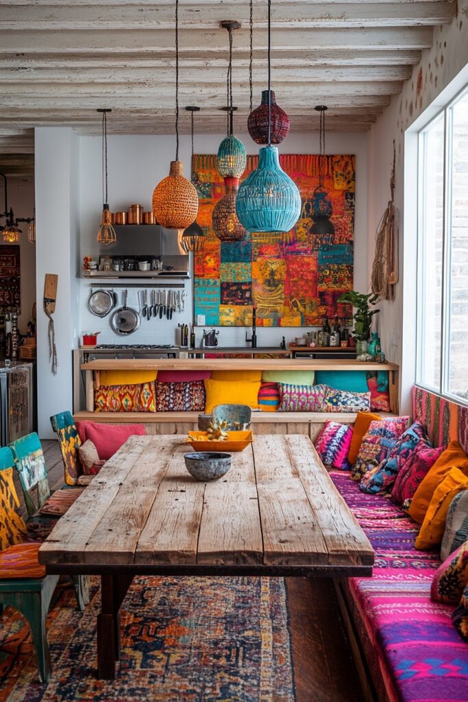 Eclectic Boho Artist Kitchen