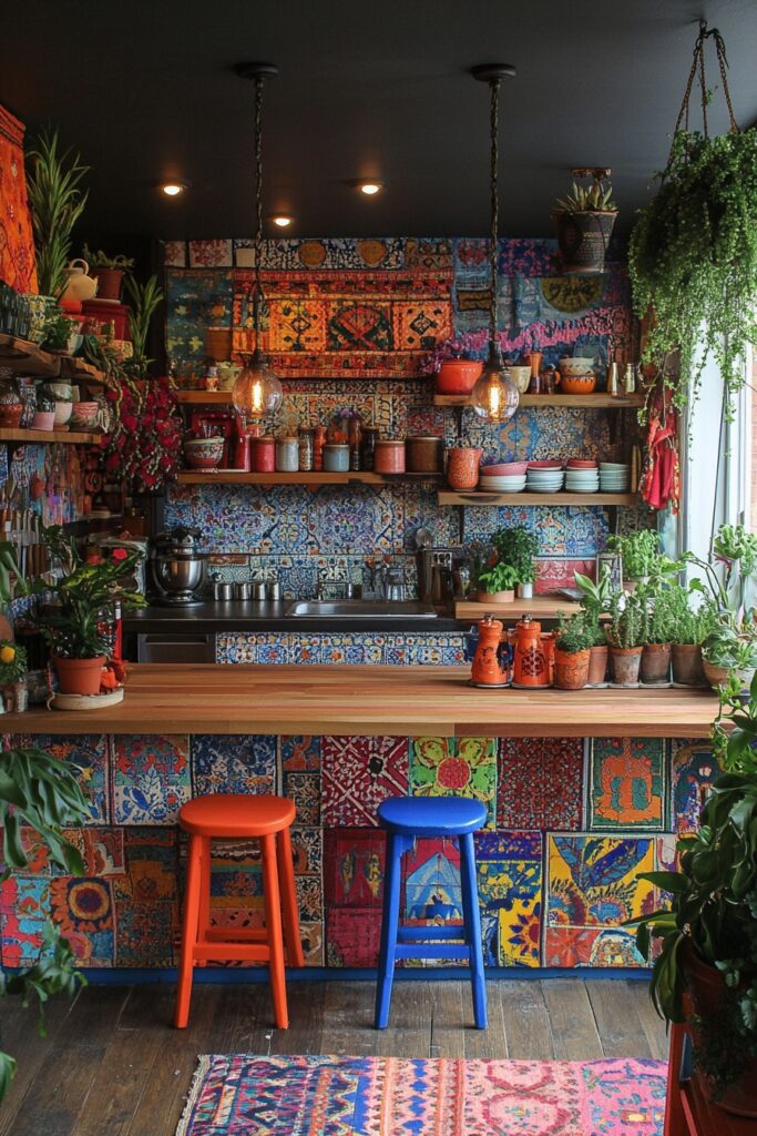 Eclectic Boho Beach Kitchen