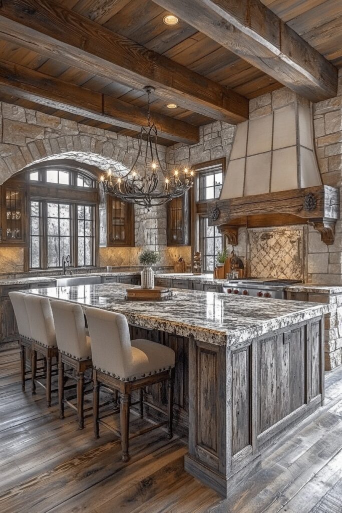 Elegant Rustic Modern Kitchen