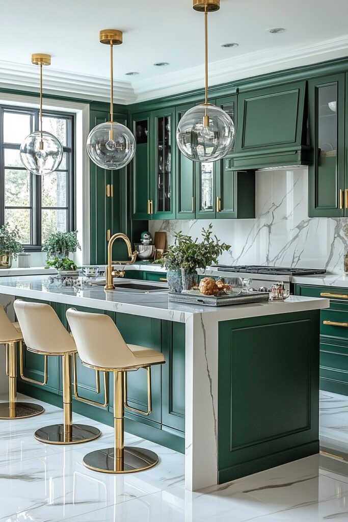 Emerald Luxe Kitchen