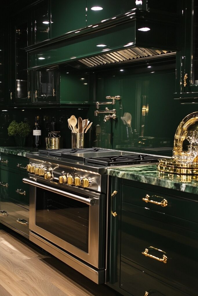 Glossy Glam Kitchen