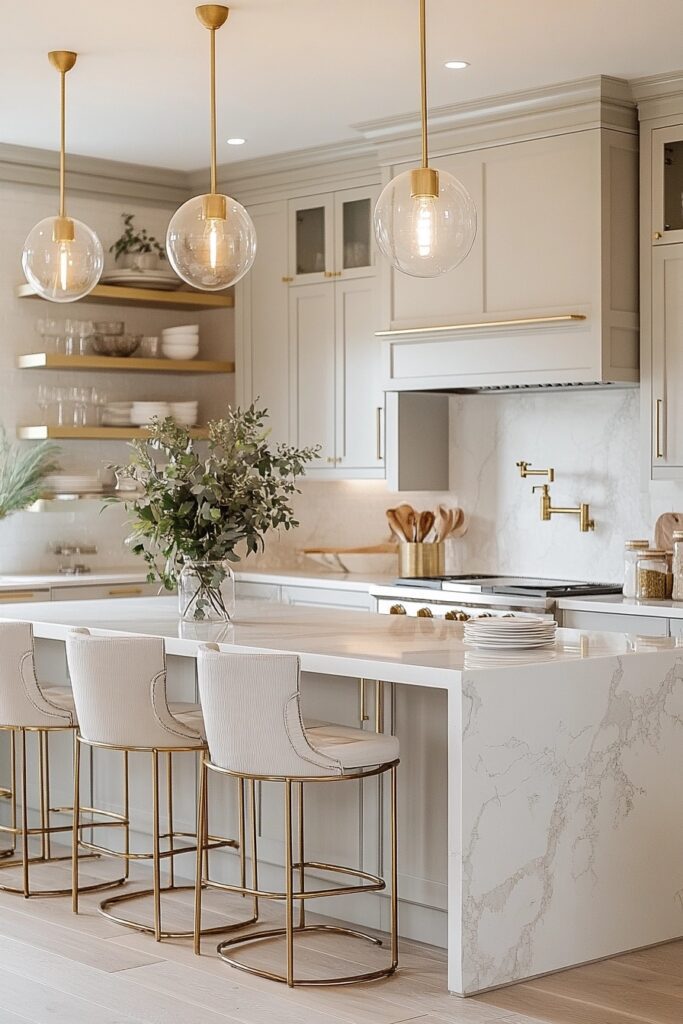 Gold Accents Kitchen