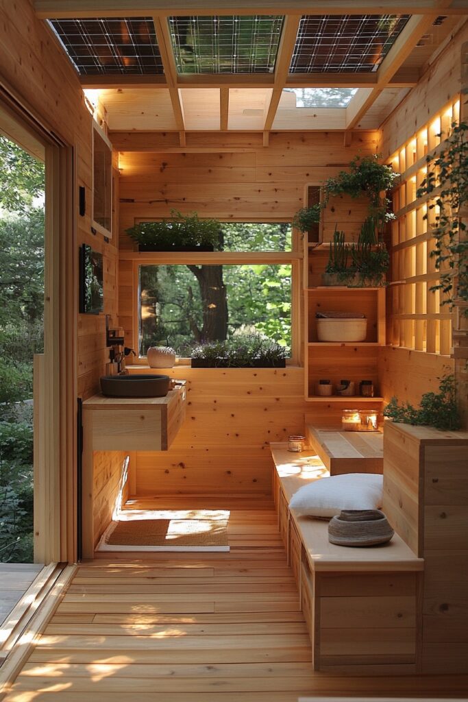 Green Miniature Cabin