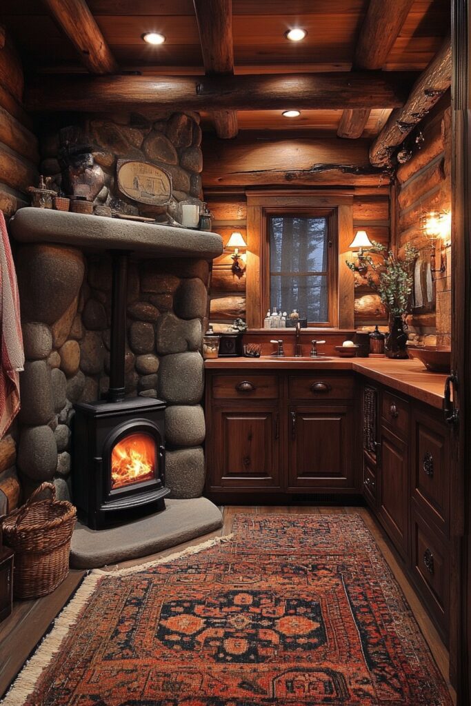 Hearth-Inspired Bathroom