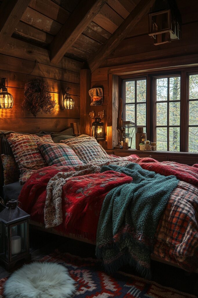 Intimate Woodland Bedroom