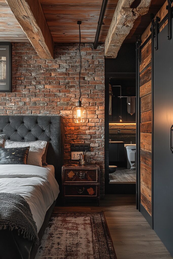 Lofty Industrial Cabin Room