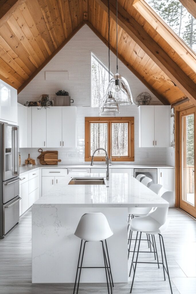 Minimalist Mountain Kitchen