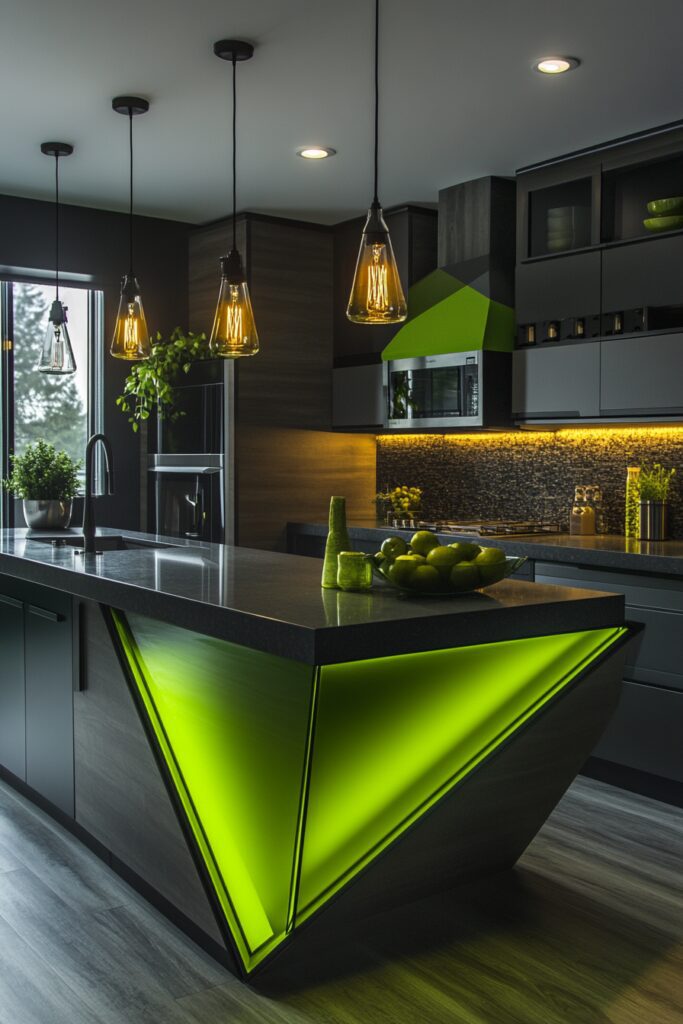 Modern Verdant Kitchen