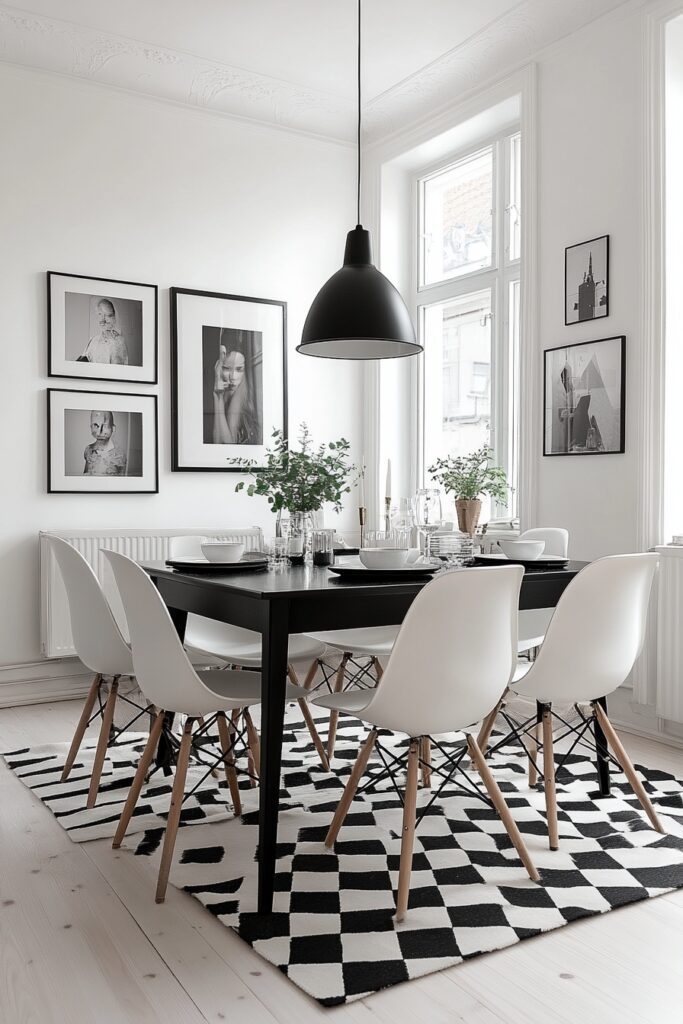 Monochrome Dining Zone