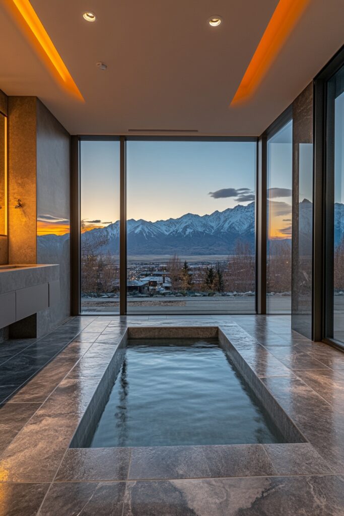 Mountain View Spa Bathroom