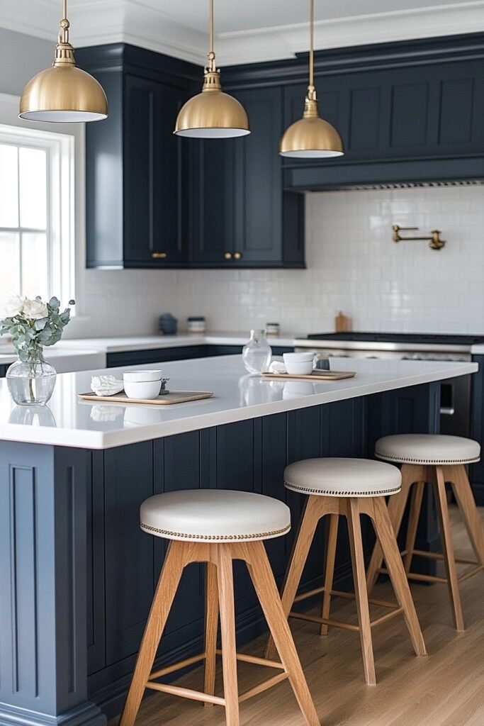 Nantucket Navy Kitchen