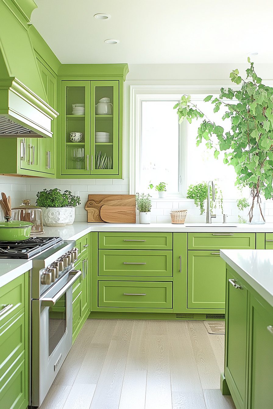 29 Green Kitchen Designs To Transform Your Kitchen Into A Calming Retreat