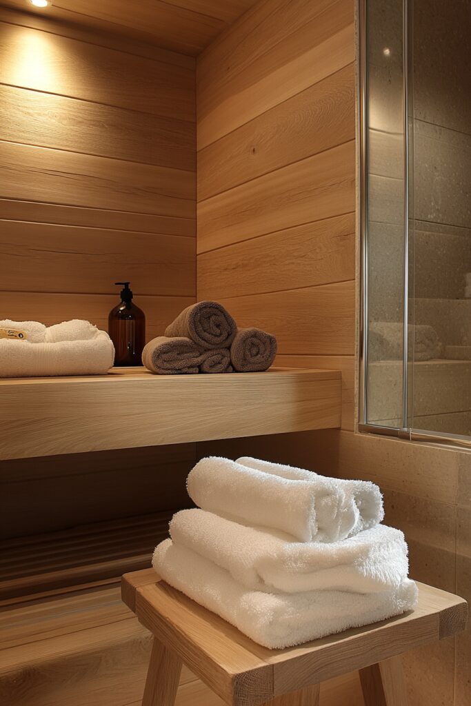 Relaxing Sauna Bathroom