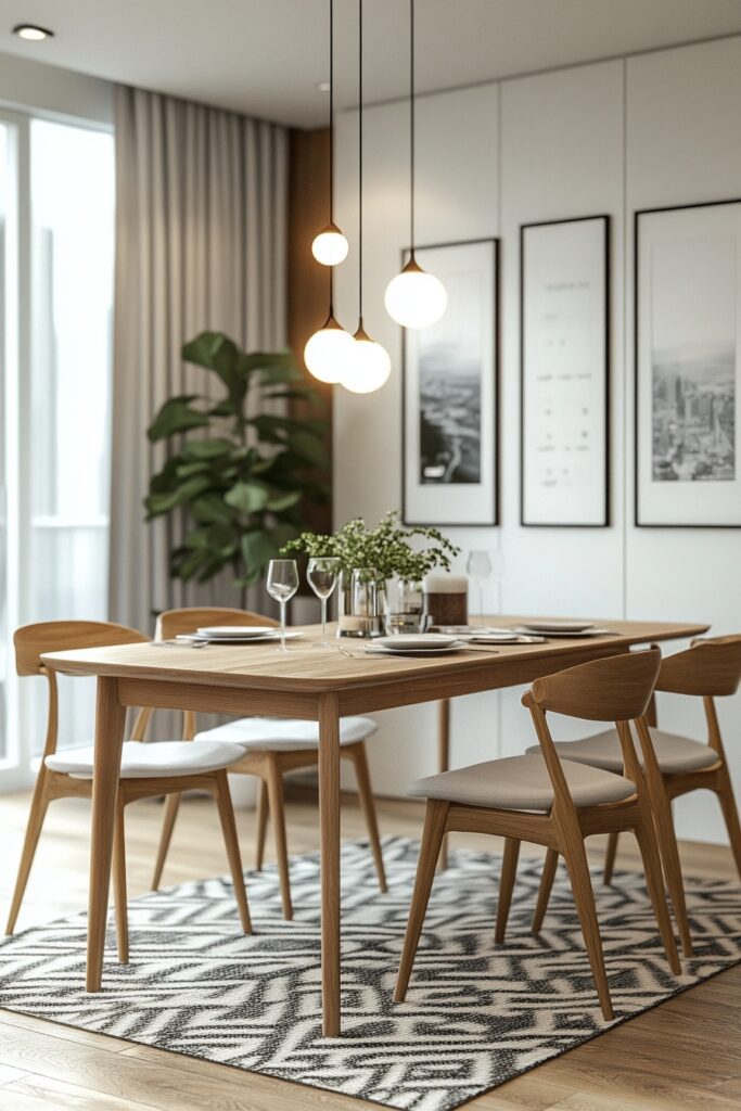 Scandi-Inspired Dining Corner