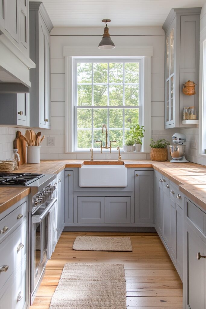 Sleek Country Retreat Kitchen