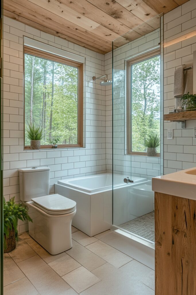 Sleek Forest Bath Space