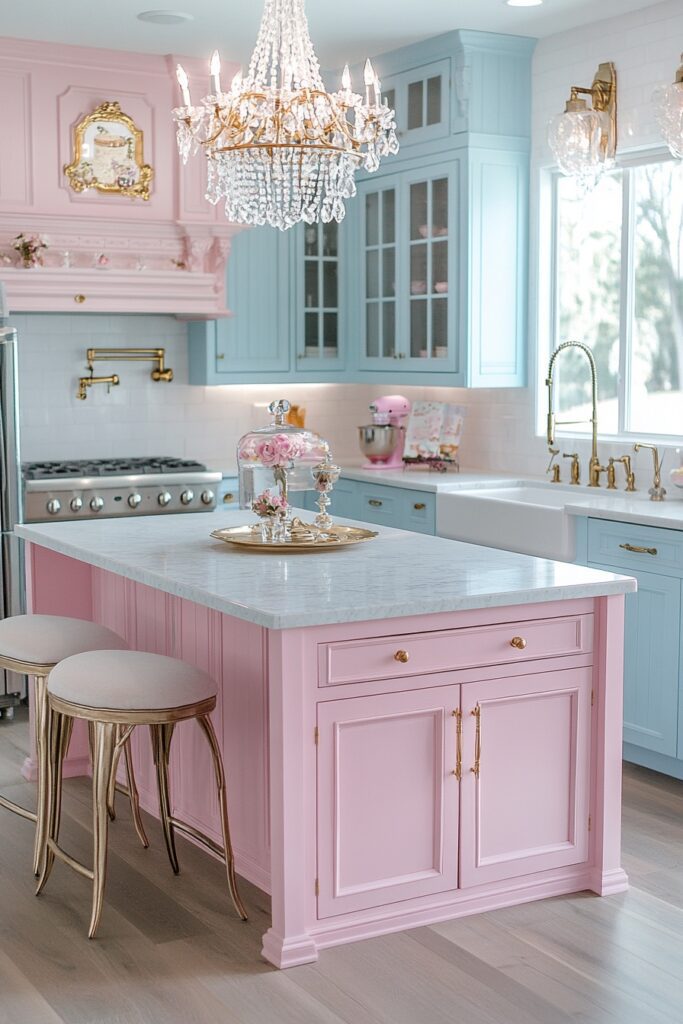 Soft Pastel Boho Kitchen