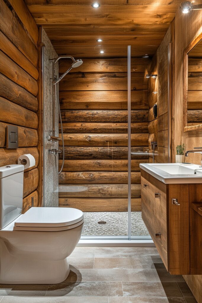 Sophisticated Timber Washroom