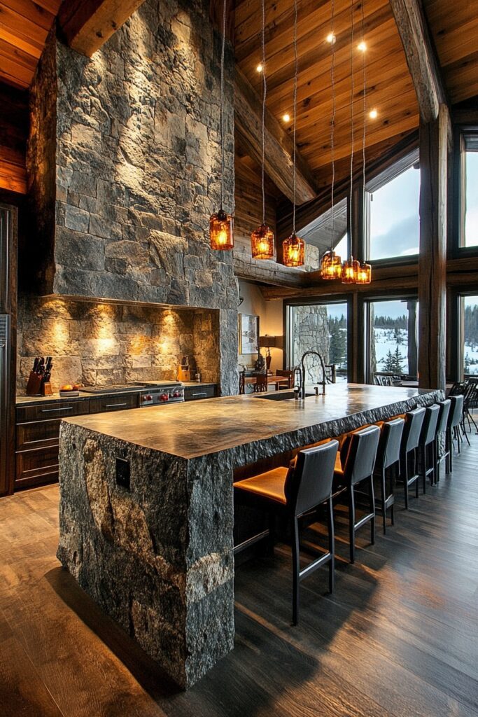 Stone Accents Kitchen