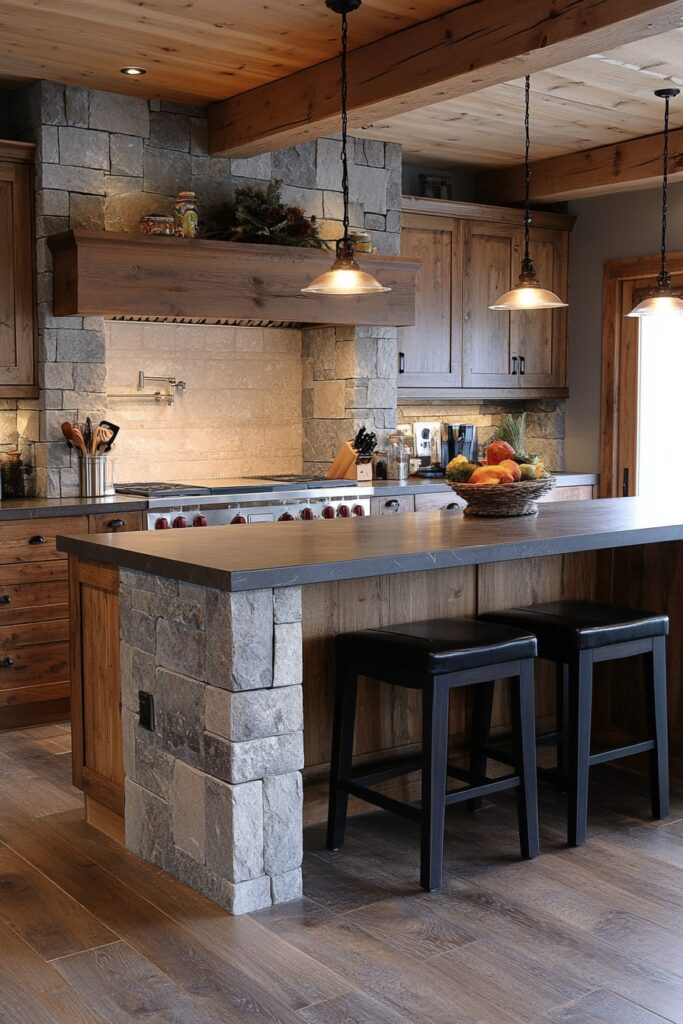 Stone & Wood Kitchen