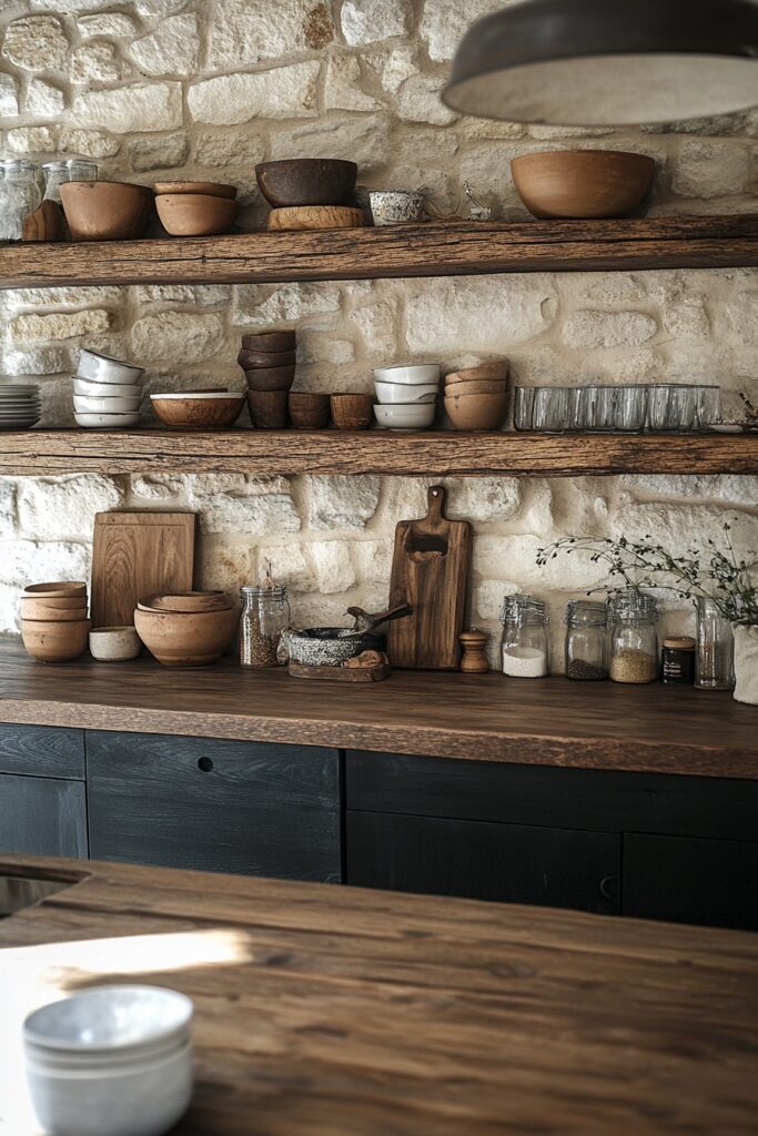 Subtle Modern Rustic Kitchen