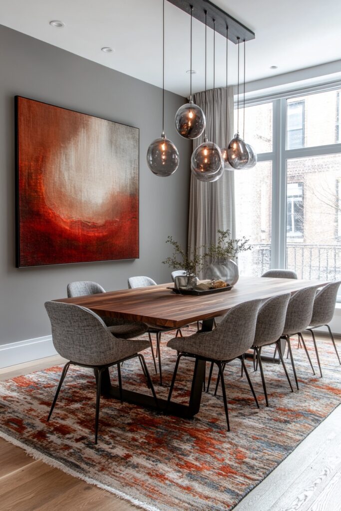 Transitional Dining Space