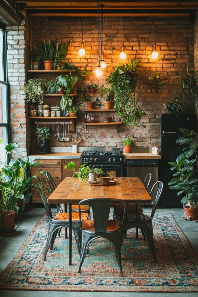 Urban Jungle Boho Kitchen