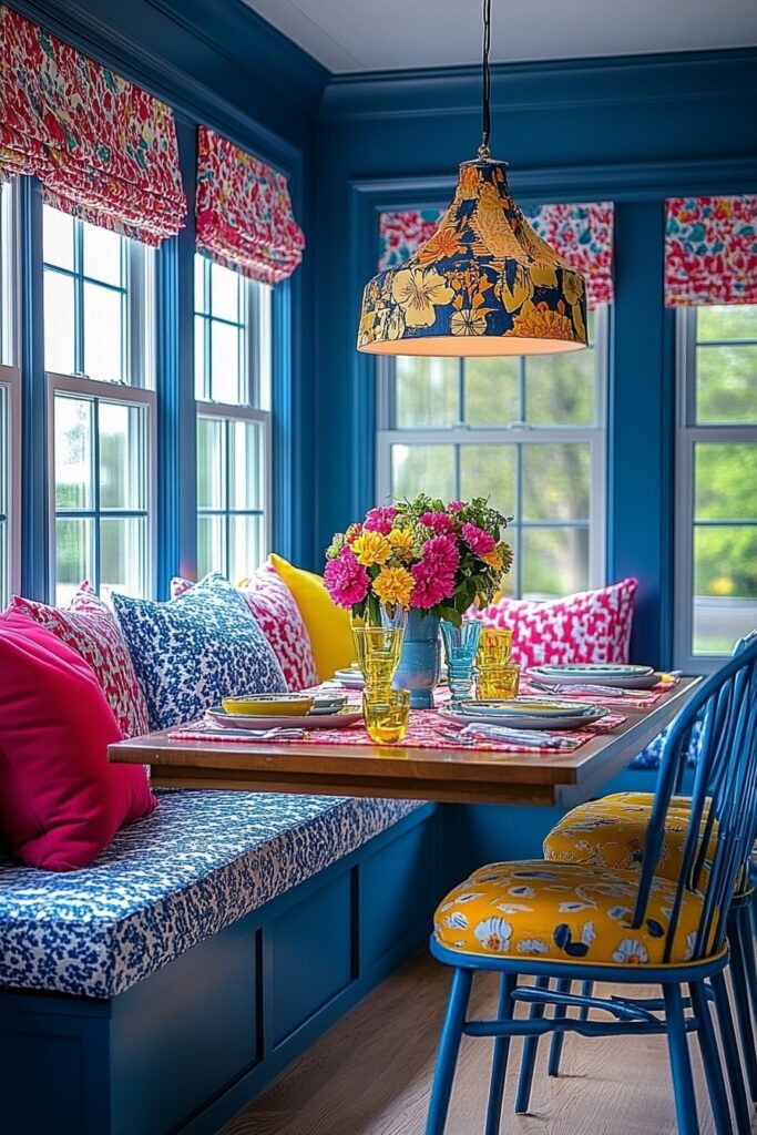 Vibrant Breakfast Nook