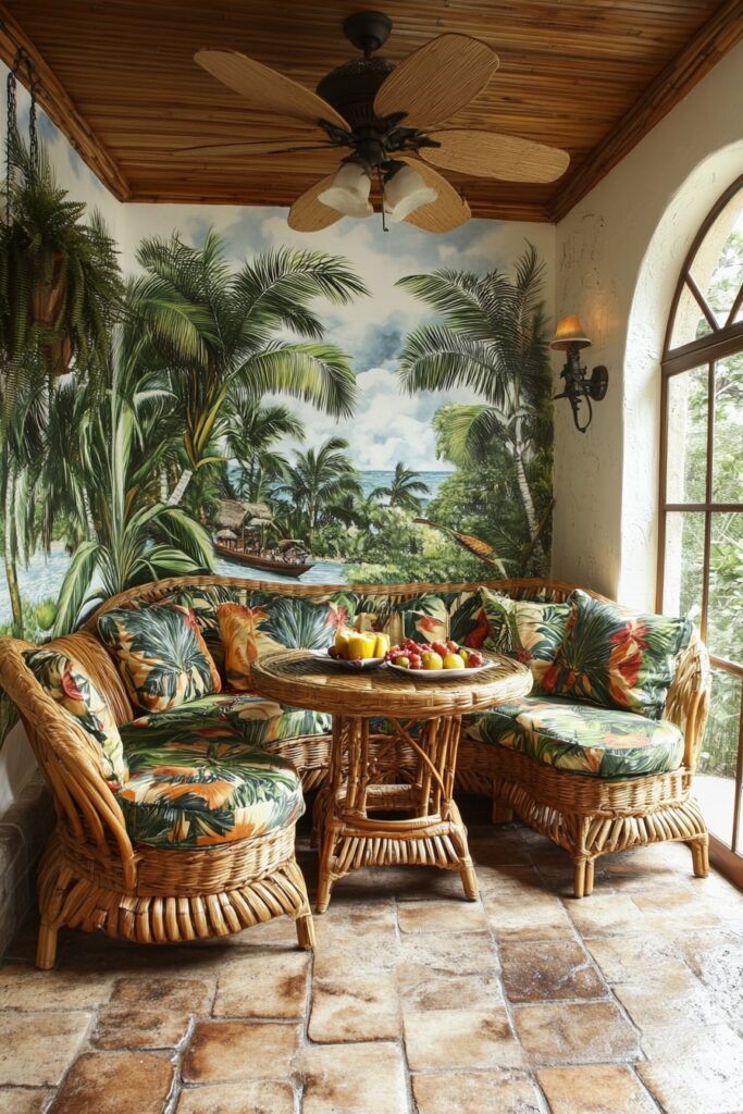 Vibrant Tropical Breakfast Oasis