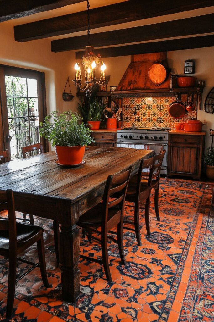 Warm Earthy Boho Kitchen