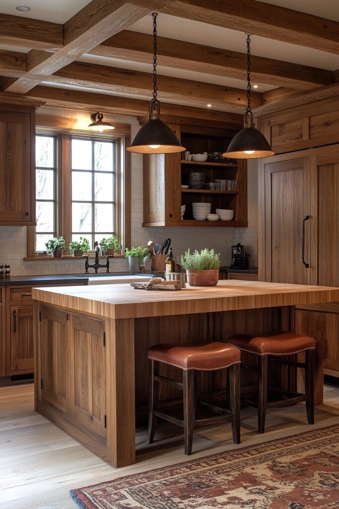 Warm Wooden Kitchen