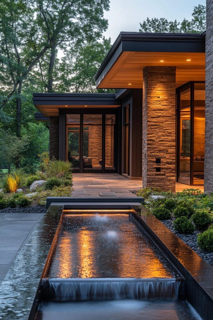 Water Features for Modern Porches