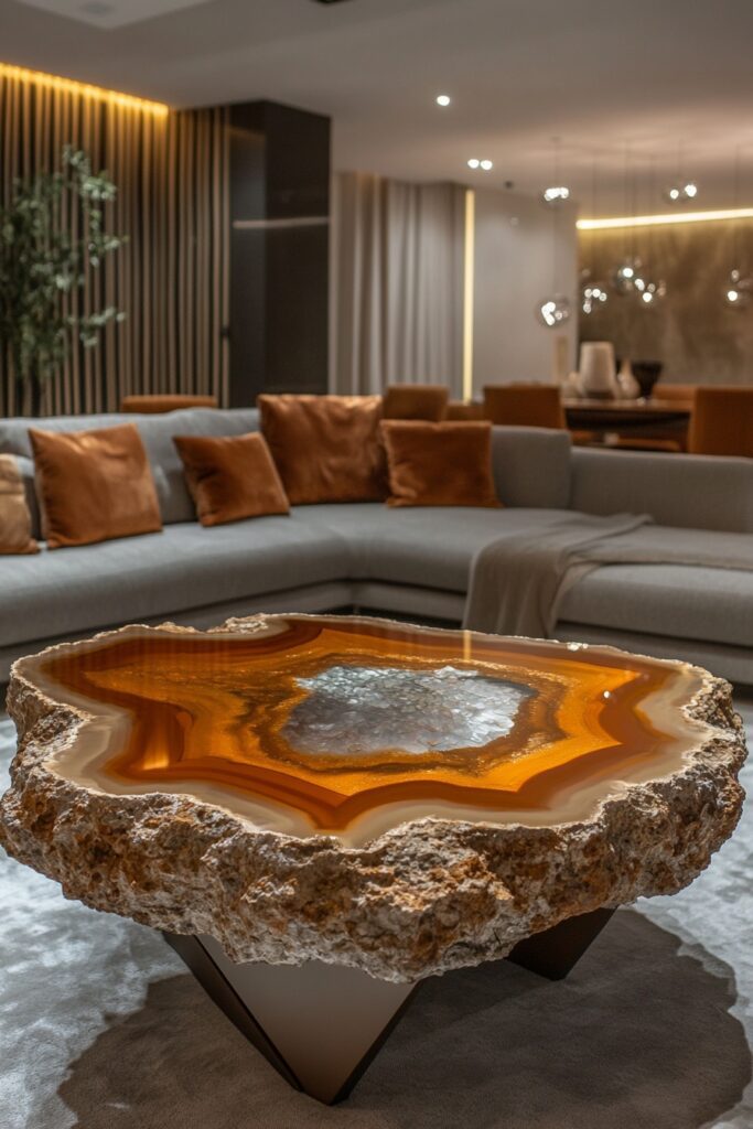 Agate Centerpiece Table