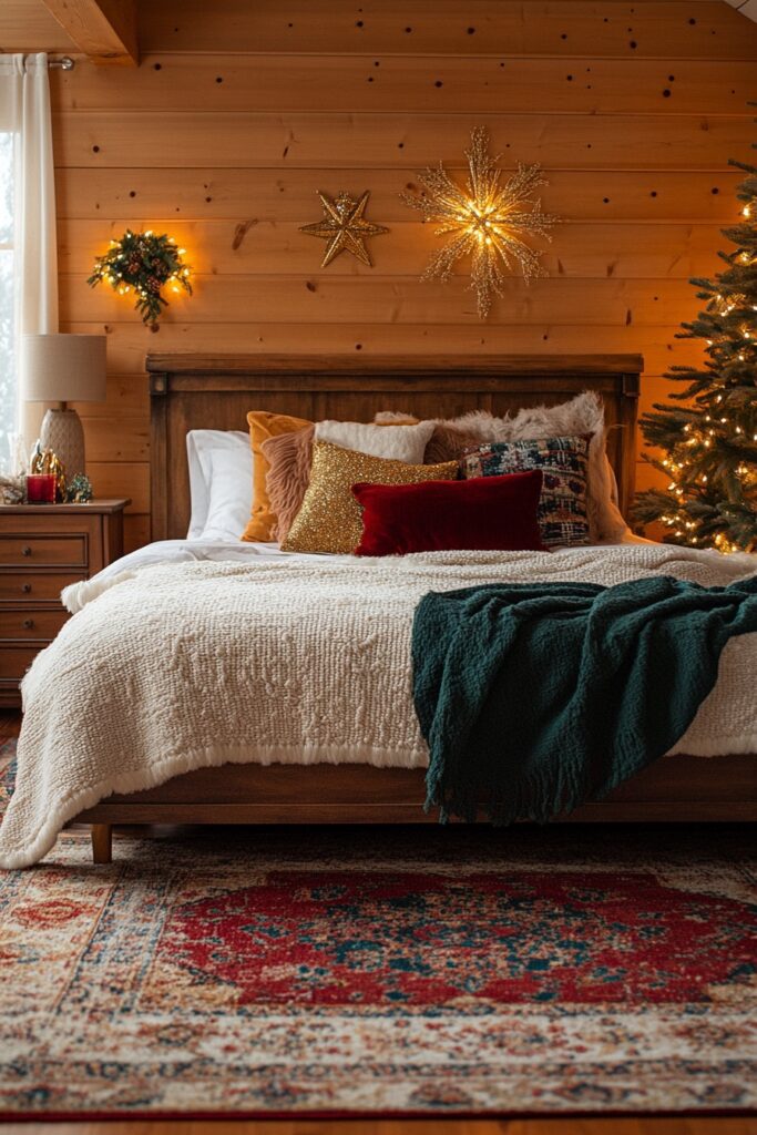 Boho Luxe Holiday Nook