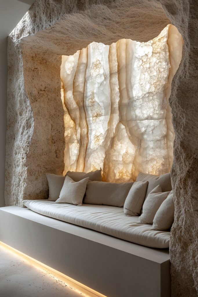 Calming Alabaster Meditation Nook