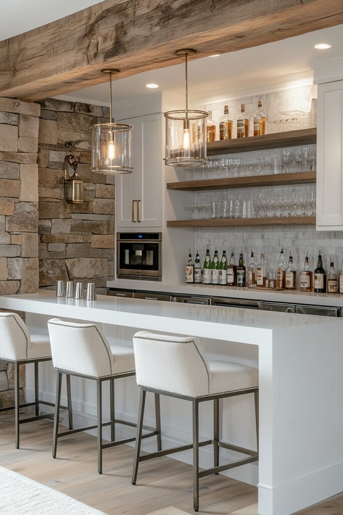 Contemporary Cabin Bar