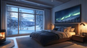 Cozy cabin bedrooms