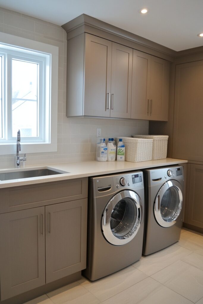 Efficient Loft Laundry Room