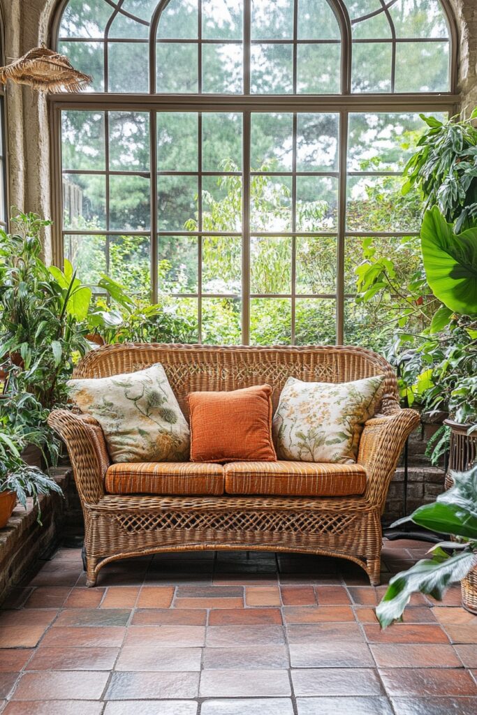 Elegant Eclectic Sunroom