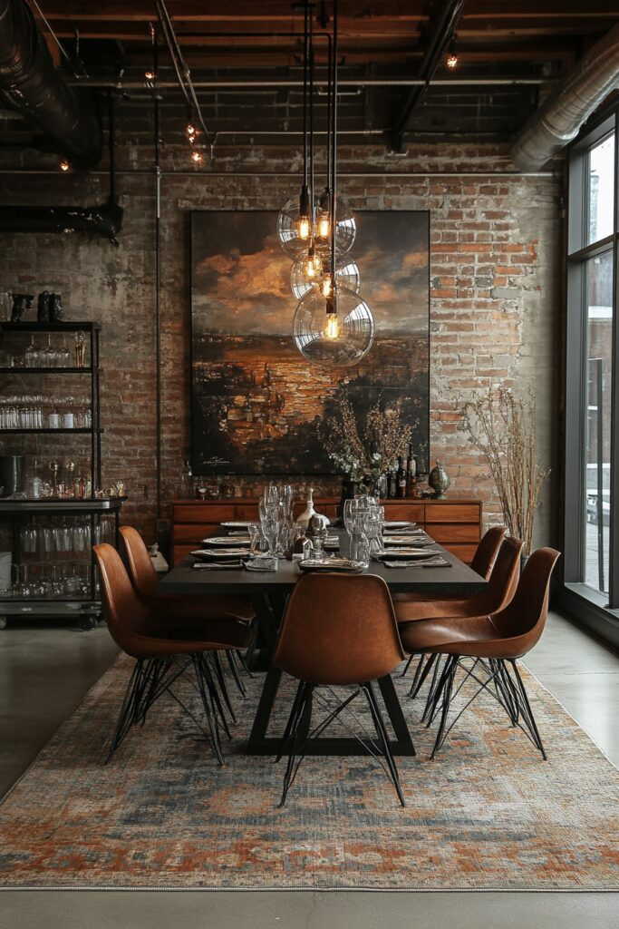 Elegant Loft Dining Space