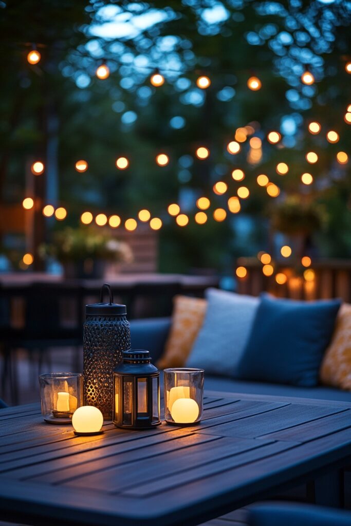 Evening Lighting Patio